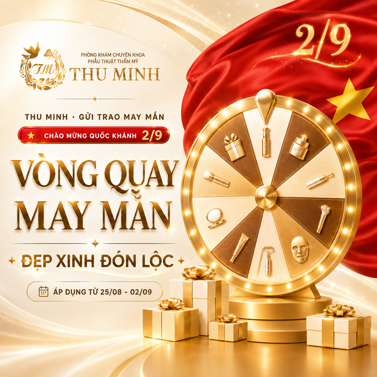 VÒNG QUAY MAY MẮN – ĐẸP XINH ĐÓN LỘC